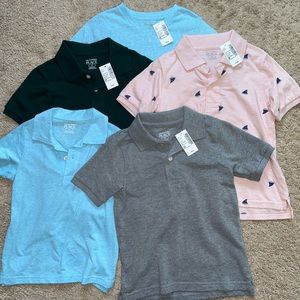 NWT lot of 5 Children’s Place polos and t shirt boys 4T